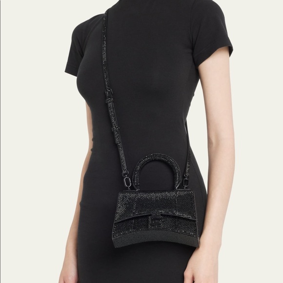 Authentic Balenciaga rhinestones Hourglass XS Crossbody Handbag $6,850 - Picture 3 of 16